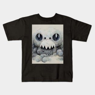 Cute whimsical monster Kids T-Shirt